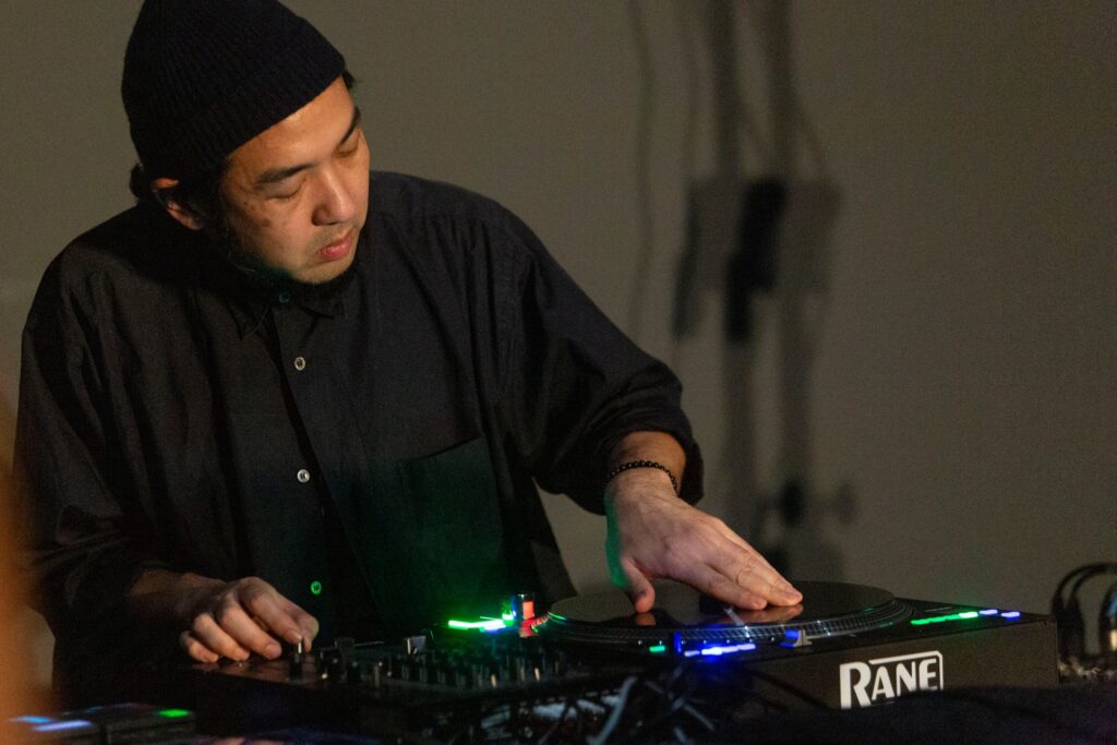 dj sniff at "ex-DJ" Music Room Program of Taipei Biennial 2023 (Photo by courtesy of Taipei Biennial 2023)